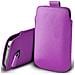 Case Custodia Protettiva Pull Tab In Similpelle - Lilla - Samsung Galaxy S5 - Foto miniatura 1