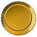 Confezione 3 Vassoi Carta Tondi Cm31 Gold Decori Da Tavola - Foto miniatura 3
