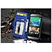 Custodia Compatibile Con Htc One M8 Mini (2.gen.) In Blu Marina - Coperchio Protettivo Con Chiusura Magnetica E 3 Slot Per Carte - Foto miniatura 3