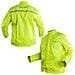Antiacqua Giacca Impermeabile Cappuccio Antipioggia Moto Tuta Fluo 3xl - Foto miniatura 2