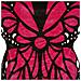 Coperta Farfalla 80x90cm Rosa E Azzurro Multicolore - Foto miniatura 2