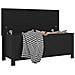 Contenitore con Cuscino Nero 105x40x45cm Legno Multistrato - Foto miniatura 3