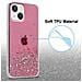 Custodia Compatibile Con Apple Iphone 13 In Rosa Con Glitter - Coperchio Protettivo In Silicone Tpu Flessibile Con Glitter Scintillanti - Foto miniatura 4