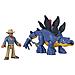 Fisher-price- Imaginext Jurassic World Dominion - Stegosauro E Dr. Grant - Foto miniatura 1