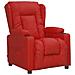 Poltrona Reclinabile A Rialzo Rosso Vino In Similpelle - Foto miniatura 2