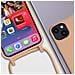Cover Semirigida Per Iphone 14 Plus Cordino Nylon 80 Cm Rose Gold - Foto miniatura 2