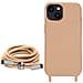 Cover Semirigida Per Iphone 14 Plus Cordino Nylon 80 Cm Rose Gold - Foto miniatura 3