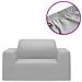 Fodera Elasticizzata Per Divano In Jersey Di Poliestere Grigio - Foto miniatura 2