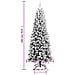 Albero Di Natale Artificiale Con Neve Floccata 180 Cm Pvc E Pe - Foto miniatura 9
