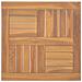 Piano Tavolo Quadrato 50x50x2,5 Cm In Legno Massello Di Teak - Foto miniatura 1