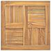 Piano Tavolo Quadrato 50x50x2,5 Cm In Legno Massello Di Teak - Foto miniatura 2