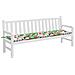 Cuscino Per Panca Da Giardino Multicolore 200x50x7cm In Tessuto - Foto miniatura 3