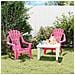 Sedie Giardino 2pz Bambini Rosa 37x34x44cm Pp Aspetto In Legno - Foto miniatura 1
