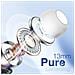Auricolari Senza Fili Bluetooth Riduzione Del Rumore Anc In-ear, Bianco - Foto miniatura 4