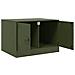 Tavolino da Salotto Verde Oliva 67x50x44 cm in Acciaio - Foto miniatura 3