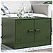 Tavolino da Salotto Verde Oliva 67x50x44 cm in Acciaio - Foto miniatura 4