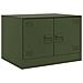 Tavolino da Salotto Verde Oliva 67x50x44 cm in Acciaio - Foto miniatura 1