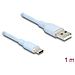 Usb 2.0 Kabel Usb Typ-a Stecker Zu Usb Type-c™ Stecker 1 M Blau Silikon (81222) - Foto miniatura 1