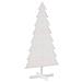 Albero Di Natale Decorativo Bianco 150 Cm In Legno Di Pino - Foto miniatura 2