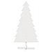 Albero Di Natale Decorativo Bianco 150 Cm In Legno Di Pino - Foto miniatura 3
