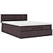 Struttura Letto Pouf con Materasso 140x200 cm in Tessuto - Foto miniatura 7