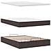 Struttura Letto Pouf con Materasso 140x200 cm in Tessuto - Foto miniatura 9