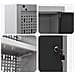 Armadio da Muro  con Pannello Perforato Nero 100x20x55 cm in Acciaio - Foto miniatura 9