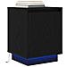 Comodini con Luci LED 2 pz Nero 38x34x50 cm - Foto miniatura 6