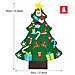 Albero Di Natale Con Ornamenti Rimovibili In Feltro Decorazione Natalizia Fai Da Te - Foto miniatura 2