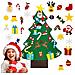 Albero Di Natale Con Ornamenti Rimovibili In Feltro Decorazione Natalizia Fai Da Te - Foto miniatura 1