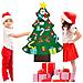 Albero Di Natale Con Ornamenti Rimovibili In Feltro Decorazione Natalizia Fai Da Te - Foto miniatura 6
