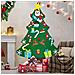 Albero Di Natale Con Ornamenti Rimovibili In Feltro Decorazione Natalizia Fai Da Te - Foto miniatura 7