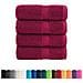 Asciugamani Premium SOLUND 4 pz Bordeaux 30x30 cm 600 g/m² - Foto miniatura 2
