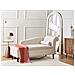 Chaise Longue Versione Destra Luiro Velluto Beige Con Contenitore - Foto miniatura 1
