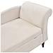 Chaise Longue Versione Destra Luiro Velluto Beige Con Contenitore - Foto miniatura 6