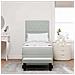 Letto a molle con materasso Grigio chiaro 80 x 200 cm Velluto - Foto miniatura 5