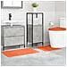 Tappeto da bagno 3 pcs Arancione 50 x 50 cm Polipropilene - Foto miniatura 2