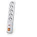 Acar F5 1.5m prolunghe e multiple 1,5 m 5 presa (e) AC Interno /esterno Grigio - Foto miniatura 1