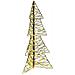 Albero di Natale con 160 LED Bianco caldo 150 cm Rattan - Foto miniatura 1