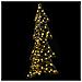 Albero di Natale con 160 LED Bianco caldo 150 cm Rattan - Foto miniatura 3