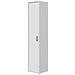 Crucoli - Armadio Multiuso 1 Anta 2 Ripiani, 41x206h Cm Bianco - Foto miniatura 1