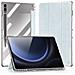 Cover per Galaxy Tab S9 FE Plus - TPU+PC+Pelle /PU, Trasparente, Auto Wake /Sleep - Foto miniatura 1