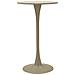 Tavolo Bar Alaska Rotondo In Mdf E Ferro Crema Ø60x106 Cm - Foto miniatura 1