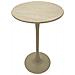 Tavolo Bar Alaska Rotondo In Mdf E Ferro Crema Ø60x106 Cm - Foto miniatura 2
