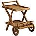 Carrello Da Servizio Pasaku In Teak Naturale 86×50×81 Cm - Foto miniatura 1