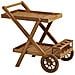 Carrello Da Servizio Pasaku In Teak Naturale 86×50×81 Cm - Foto miniatura 3