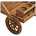 Carrello Da Servizio Pasaku In Teak Naturale 86×50×81 Cm - Foto miniatura 5