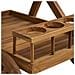 Carrello Da Servizio Pasaku In Teak Naturale 86×50×81 Cm - Foto miniatura 7