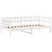 Set Dormeuse e Panca con Tetto Bianco 80x200cm Massello Pino - Foto miniatura 6