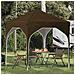 Tenda per feste a pop-up 194 x 194 x 245 cm Tortora - Foto miniatura 2